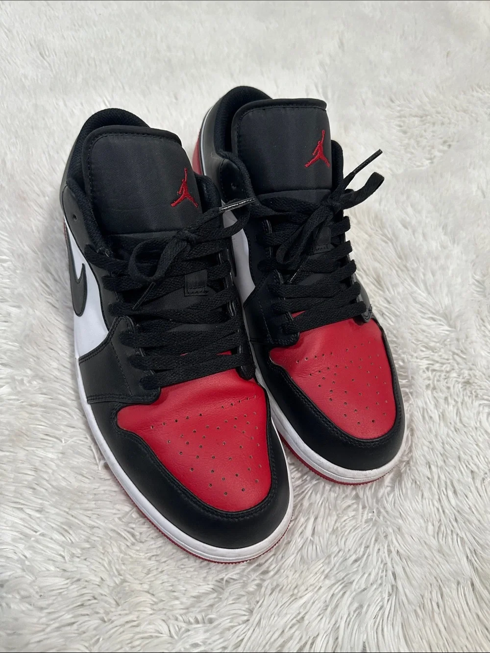 ❤️ Jordan 1 Low Bred Toe 2.0 Shoe